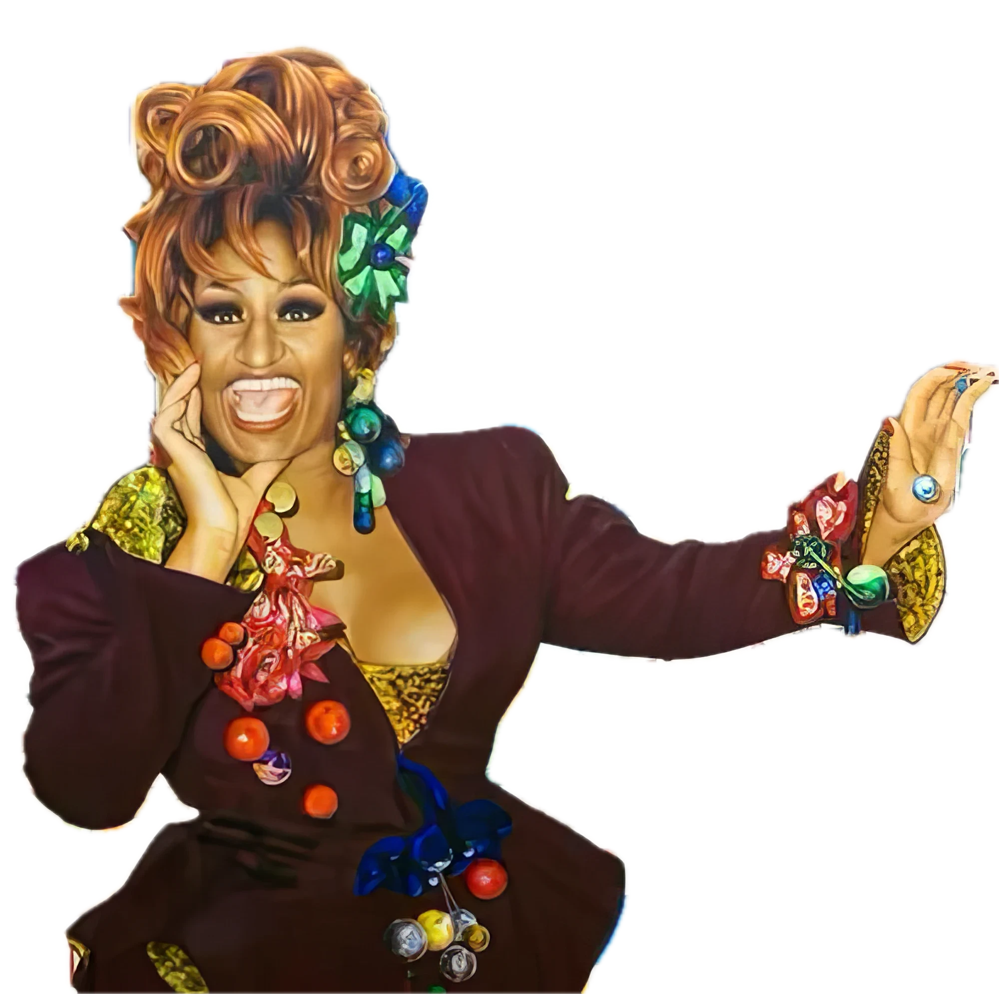 Celia Cruz Cantinflowers, obra de Naroa Gutiérrez Gil